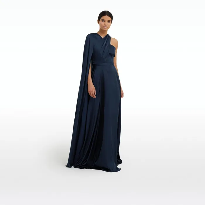 Drapina Sapphire Long Dress Women Safiyaa Dresses