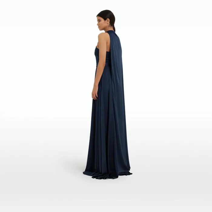 Drapina Sapphire Long Dress Women Safiyaa Dresses