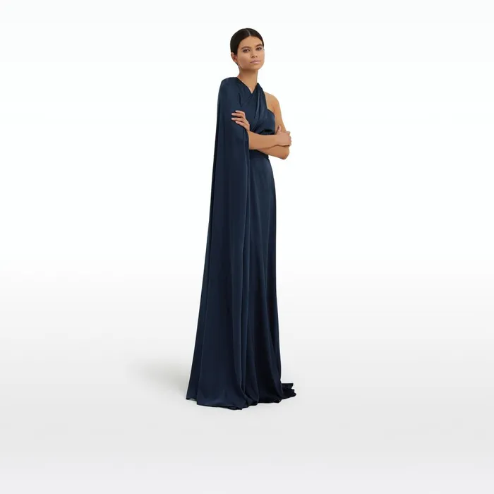 Drapina Sapphire Long Dress Women Safiyaa Dresses
