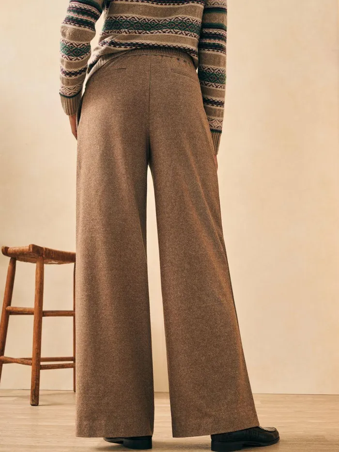 Dream Flannel Trouser 8211 Camel Camel Women Faherty Pants