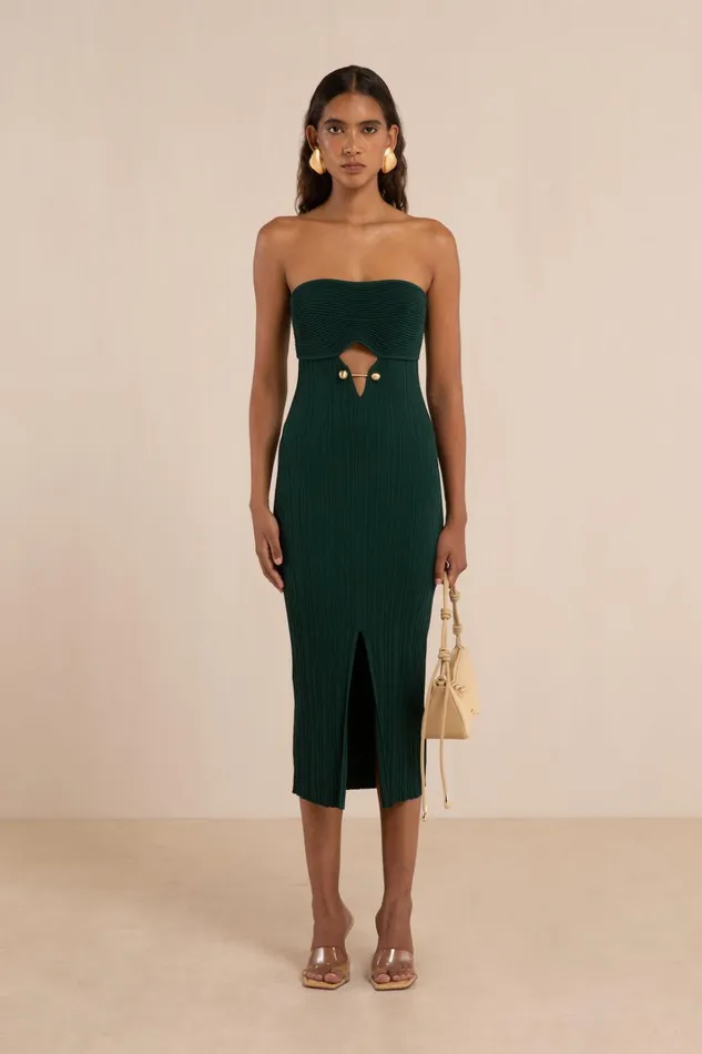 Dresses Women Cult Gaia CHRISTY KNIT DRESS 8211 FOREST GREEN