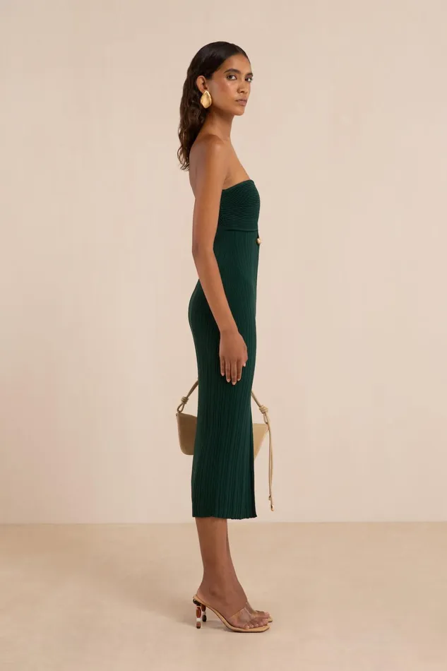 Dresses Women Cult Gaia CHRISTY KNIT DRESS 8211 FOREST GREEN Dresses Women Cult Gaia CHRISTY KNIT DRESS 8211 FOREST GREEN