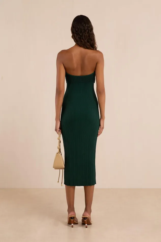 Dresses Women Cult Gaia CHRISTY KNIT DRESS 8211 FOREST GREEN Dresses Women Cult Gaia CHRISTY KNIT DRESS 8211 FOREST GREEN