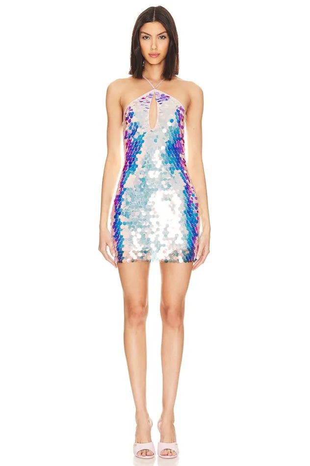 Dresses Women Lovers and Friends Cori Mini Dress Iridescent Purple