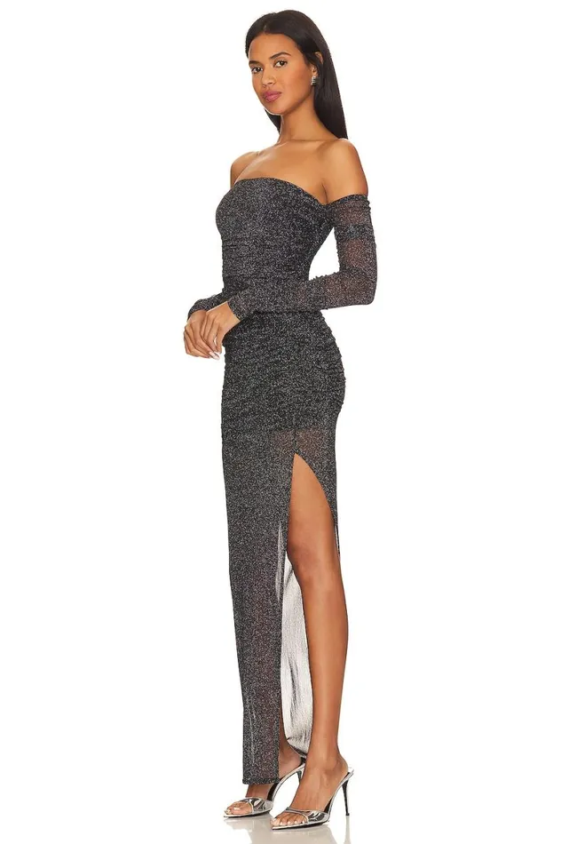 Dresses Women Lovers and Friends Deidra Maxi Dress Metallic Black
