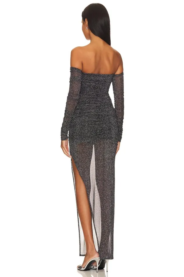Dresses Women Lovers and Friends Deidra Maxi Dress Metallic Black