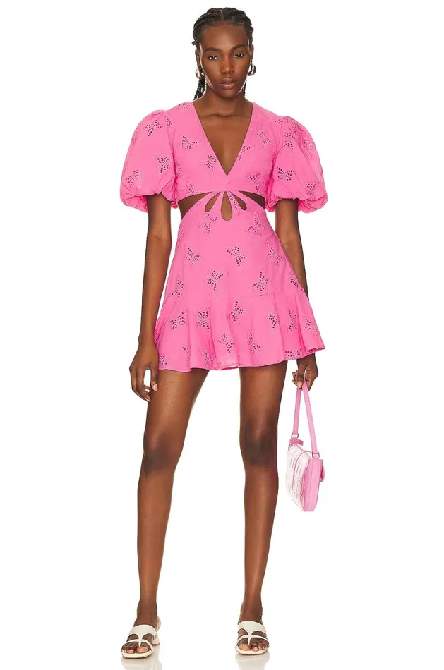 Dresses Women Lovers and Friends Farrah Mini Dress Fuchsia Pink