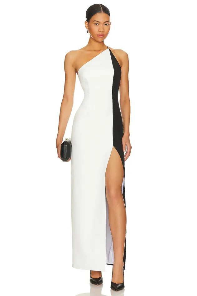 Dresses Women Lovers and Friends Naomi Gown Black White