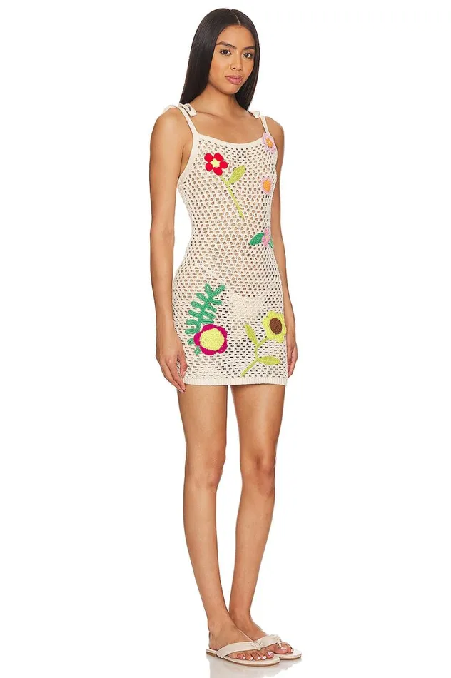 Dresses Women Lovers and Friends Stella Mini Dress Beige Multi