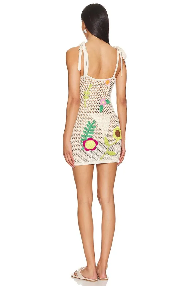 Dresses Women Lovers and Friends Stella Mini Dress Beige Multi