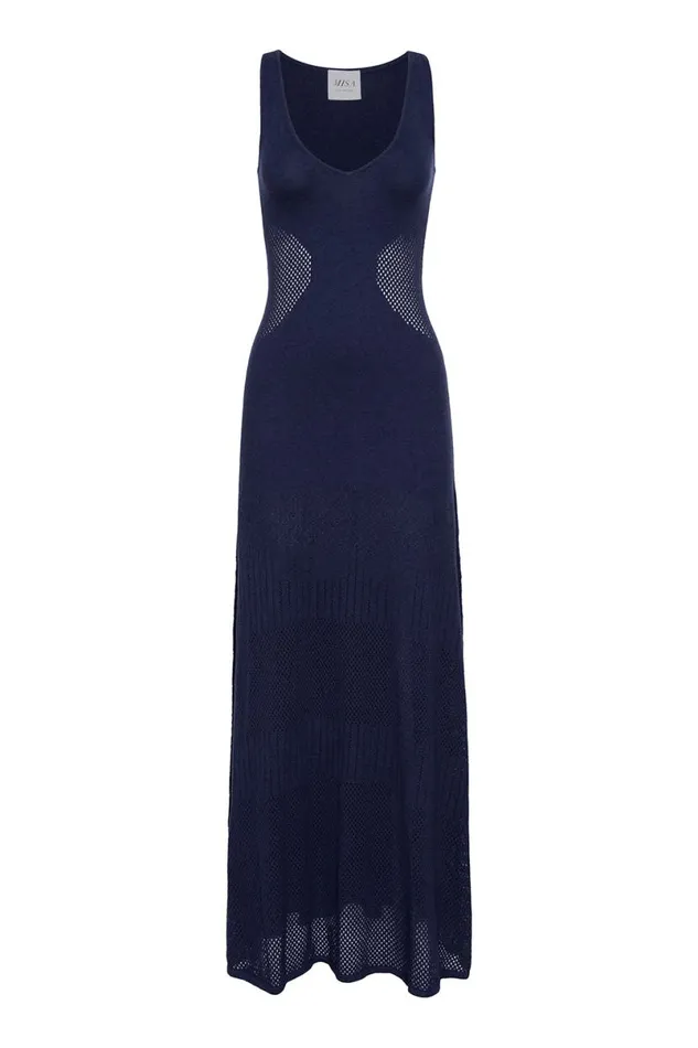 Dresses Women MISA Los Angeles ALLISON DRESS Midnight Blue