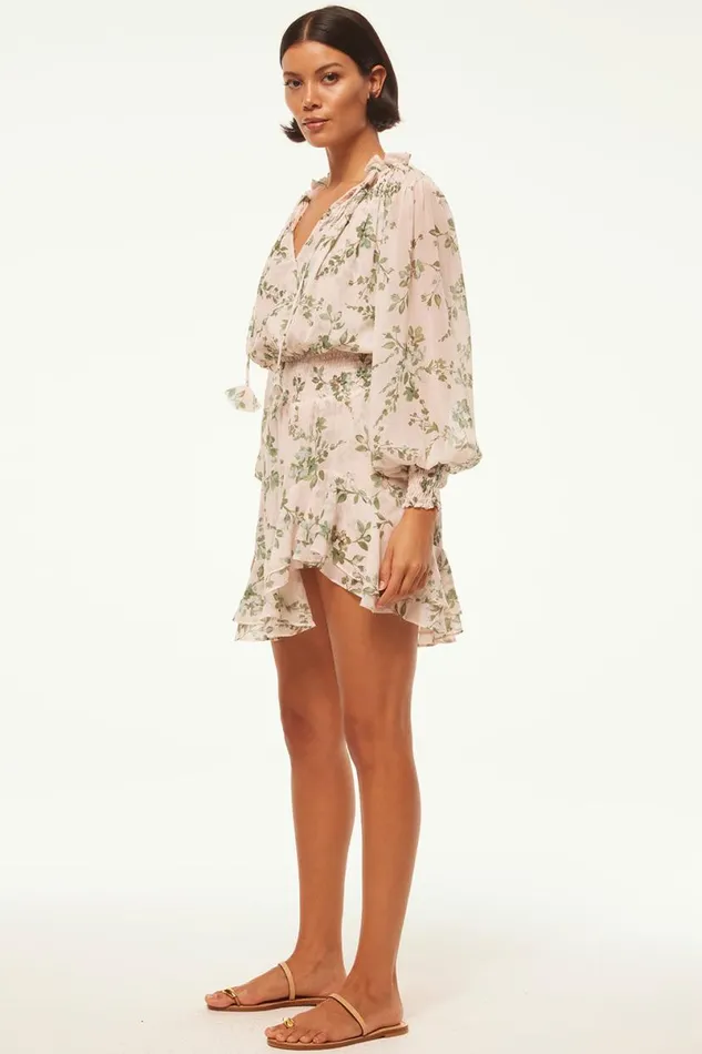 Dresses Women MISA Los Angeles ALMAHA DRESS White Sage Botanica