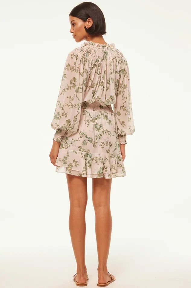 Dresses Women MISA Los Angeles ALMAHA DRESS White Sage Botanica
