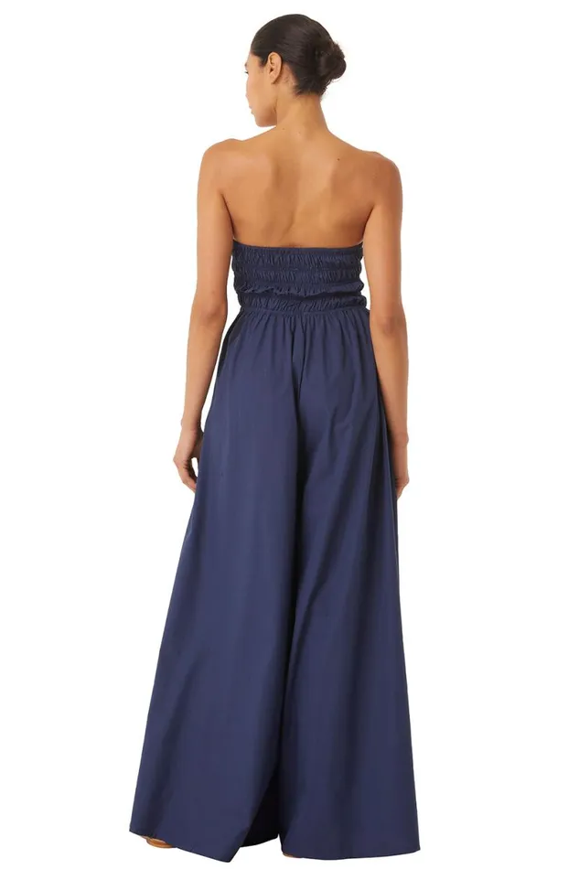 Dresses Women MISA Los Angeles ANDREA JUMPSUIT Midnight Blue Poplin