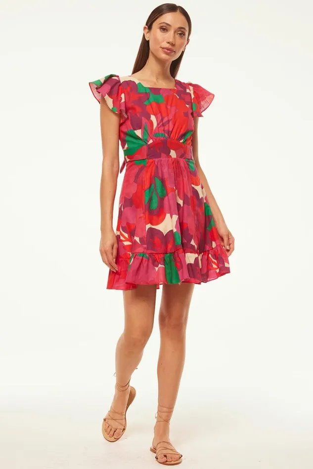 Dresses Women MISA Los Angeles BELINDA DRESS Flora Rosada