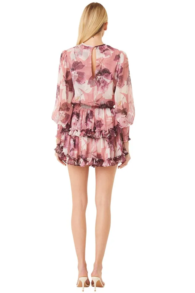 Dresses Women MISA Los Angeles CAMILA DRESS Flora Tropical Mix
