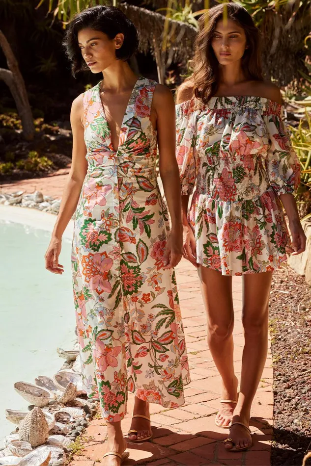 Dresses Women MISA Los Angeles NAJAH DRESS Casablanca Floral
