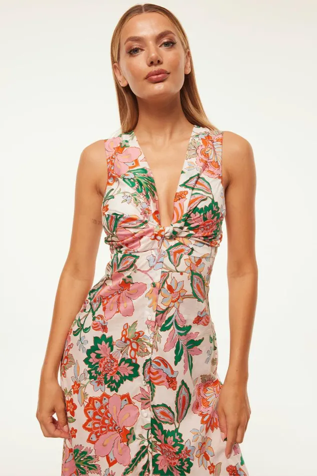 Dresses Women MISA Los Angeles NAJAH DRESS Casablanca Floral
