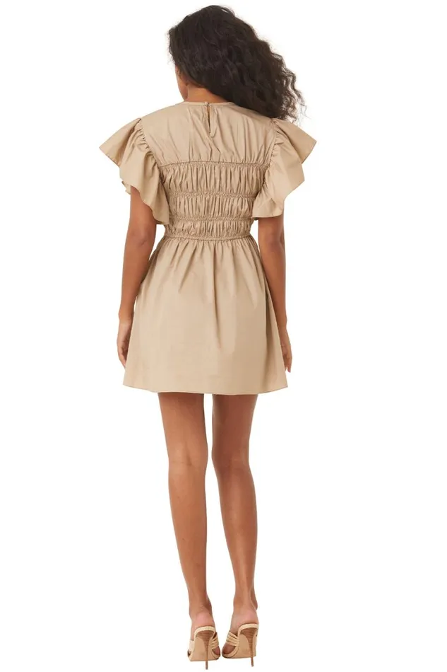 Dresses Women MISA Los Angeles RADHA DRESS Midnight Blue Poplin