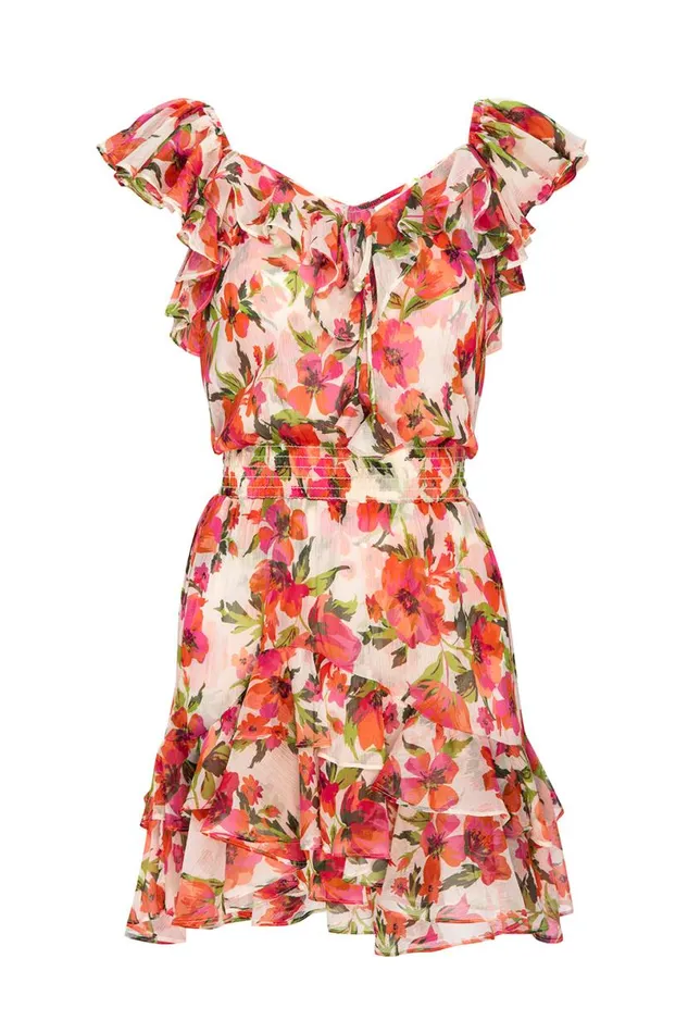 Dresses Women MISA Los Angeles SOLMAZ DRESS Palmarei Blooms Chiffon