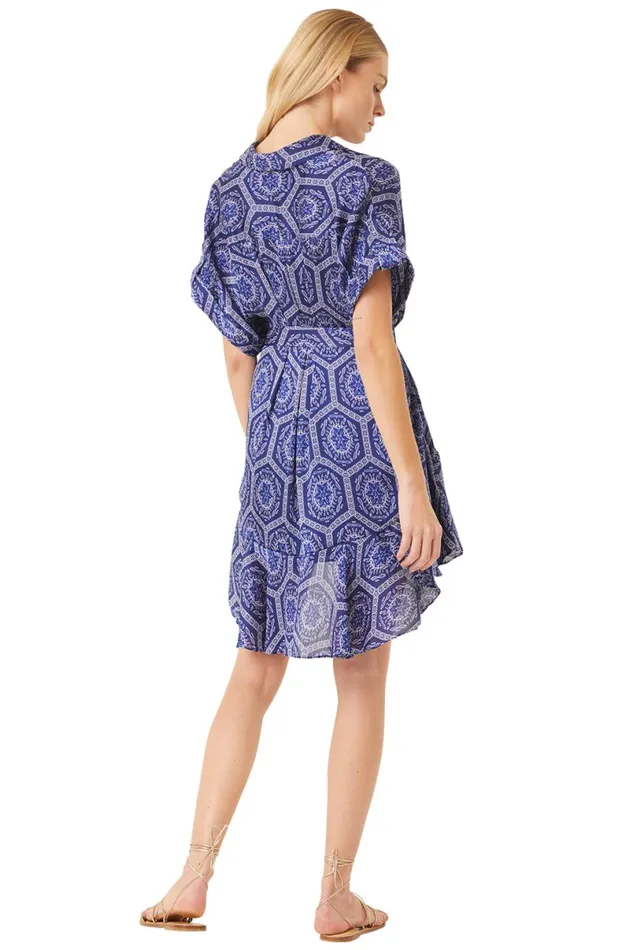 Dresses Women MISA Los Angeles VIENNA DRESS Lapis Tile