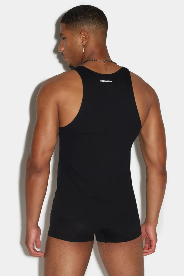 Dsquared2 Basic Underwear Tank Top BLACK Men Underwear Dsquared2 Basic Underwear Tank Top BLACK Men Underwear