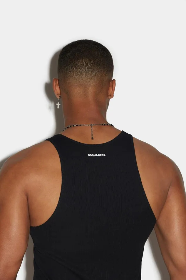 Dsquared2 Basic Underwear Tank Top BLACK Men Underwear Dsquared2 Basic Underwear Tank Top BLACK Men Underwear