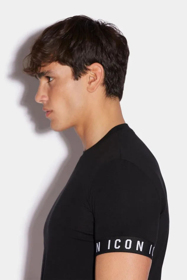 Dsquared2 Be Icon Round Neck TShirt BLACK Men Underwear Dsquared2 Be Icon Round Neck TShirt BLACK Men Underwear