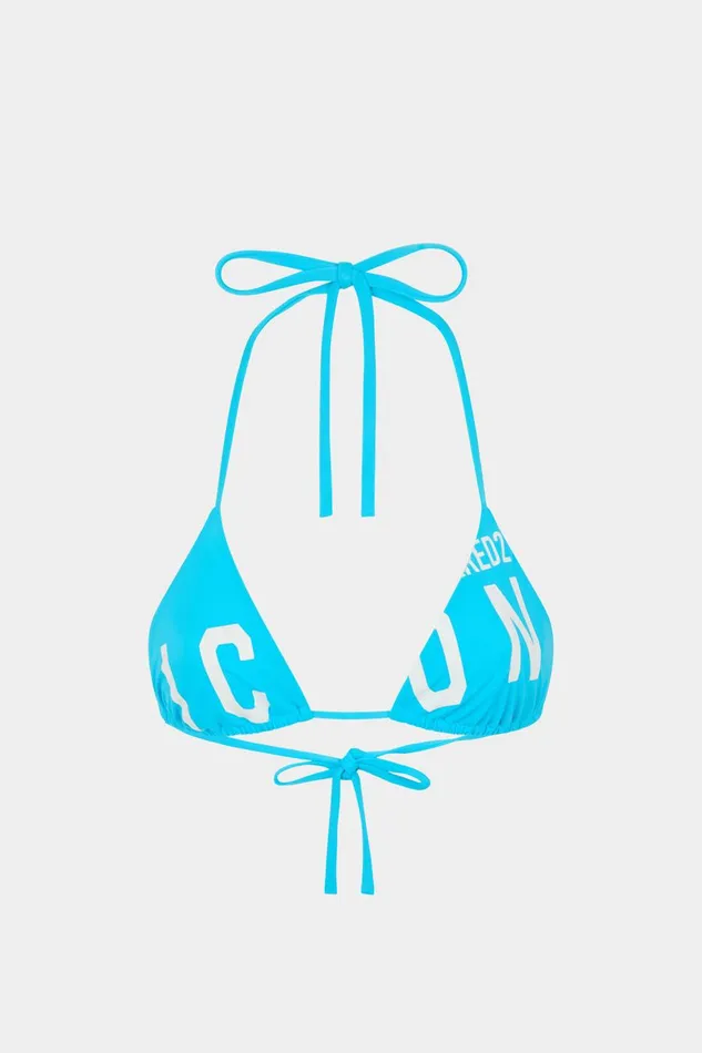Dsquared2 Be Icon Triangle Top BLUE Women Beachwear