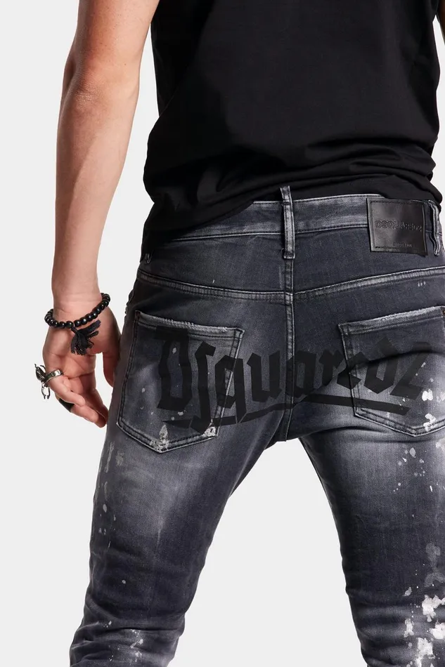 Dsquared2 Black Wash Skater Jeans BLACK Men Jeans Dsquared2 Black Wash Skater Jeans BLACK Men Jeans