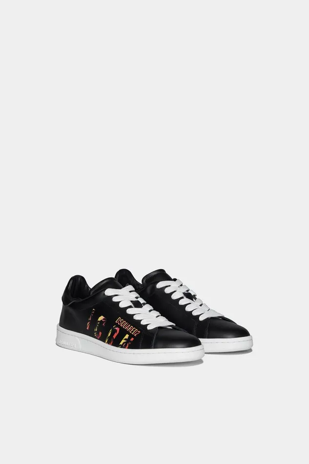 Dsquared2 Boxer Sneakers BLACK Men Sneakers Dsquared2 Boxer Sneakers BLACK Men Sneakers