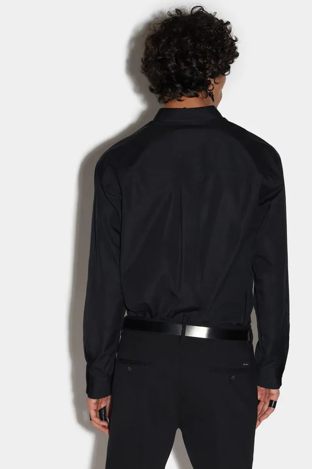 Dsquared2 Ceresio 9 Dropped Shoulder Shirt BLACK Men Shirts Dsquared2 Ceresio 9 Dropped Shoulder Shirt BLACK Men Shirts