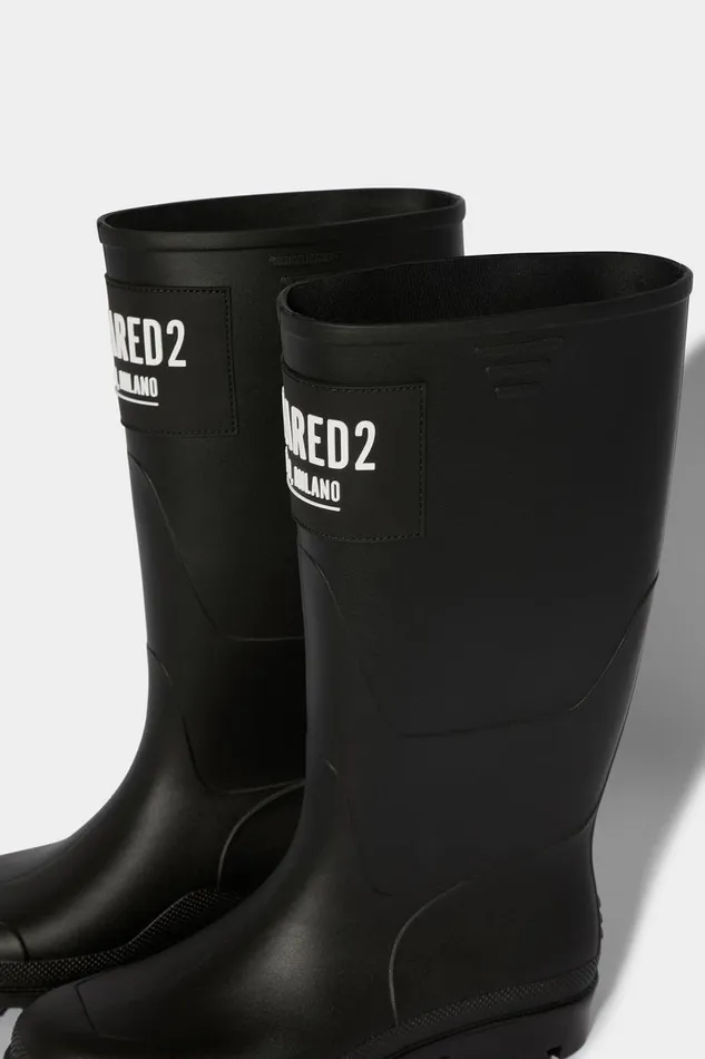Dsquared2 Ceresio 9 Rain Boots BLACK Men Boots Dsquared2 Ceresio 9 Rain Boots BLACK Men Boots