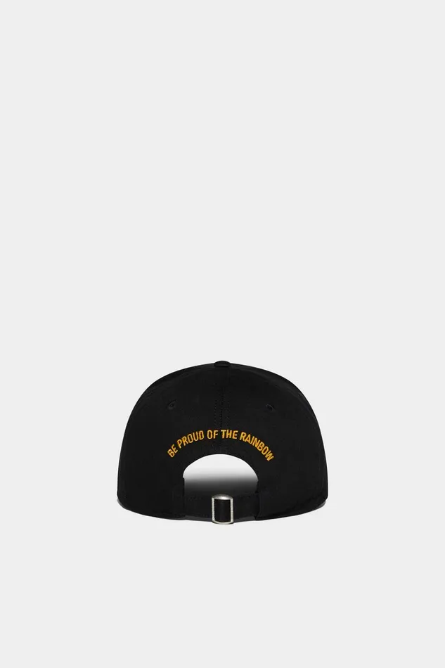 Dsquared2 D2 Patch Baseball Cap BLACK MenWomen Headwear Dsquared2 D2 Patch Baseball Cap BLACK MenWomen Headwear