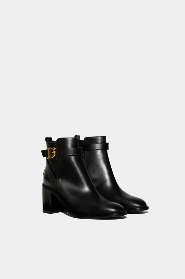 Dsquared2 D2 Statement Ankle Boots BLACK Women Boots Dsquared2 D2 Statement Ankle Boots BLACK Women Boots