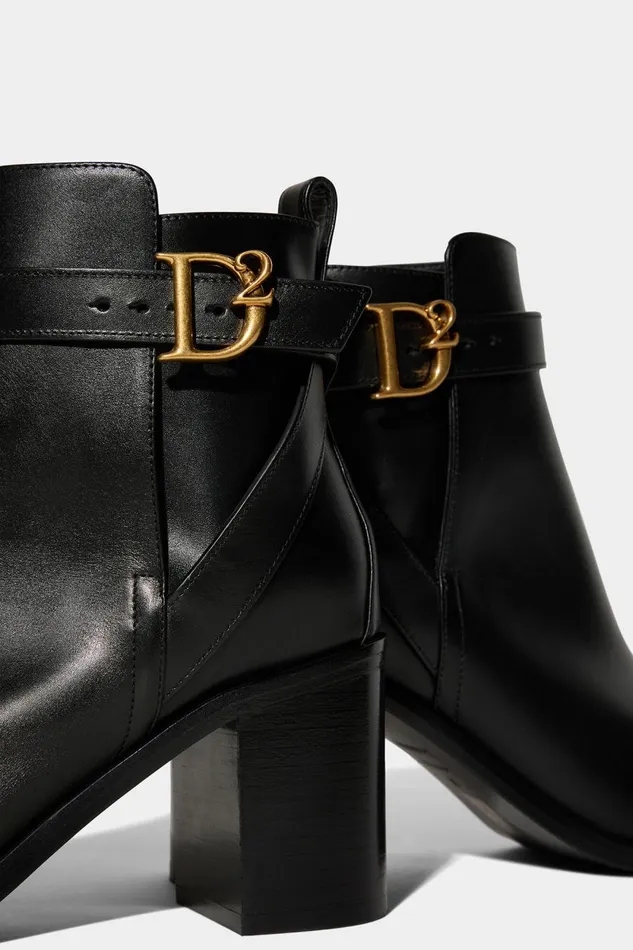 Dsquared2 D2 Statement Ankle Boots BLACK Women Boots Dsquared2 D2 Statement Ankle Boots BLACK Women Boots