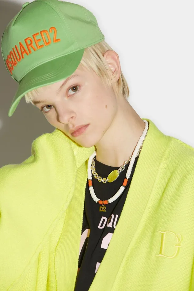 Dsquared2 D2Statement Cardigan YELLOW Women Knitwear Dsquared2 D2Statement Cardigan YELLOW Women Knitwear