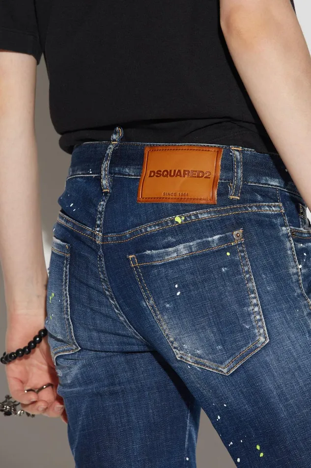 Dsquared2 Dark Techno Surf Wash Jennifer Jeans BLUE Women Jeans Dsquared2 Dark Techno Surf Wash Jennifer Jeans BLUE Women Jeans