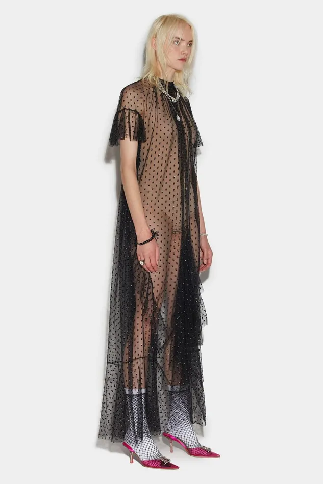 Dsquared2 Dirty Check Dress GREY Women Dresses and Jumpsuits Dsquared2 Dirty Check Dress GREY Women Dresses and Jumpsuits