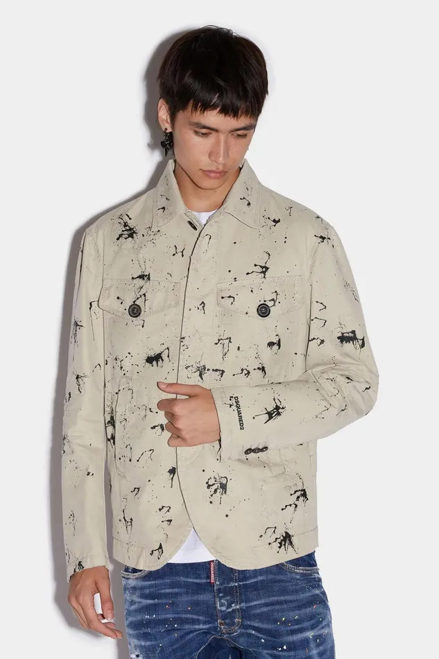 Dsquared2 Drawstring Trench Blazer BEIGE Men Suits and Blazer Dsquared2 Drawstring Trench Blazer BEIGE Men Suits and Blazer