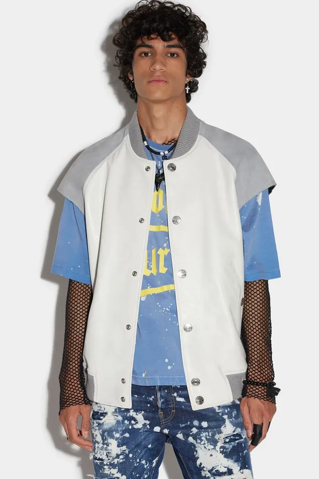 Dsquared2 Dsquared2 Puffer Vest WHITE Men Coats and Outerwear