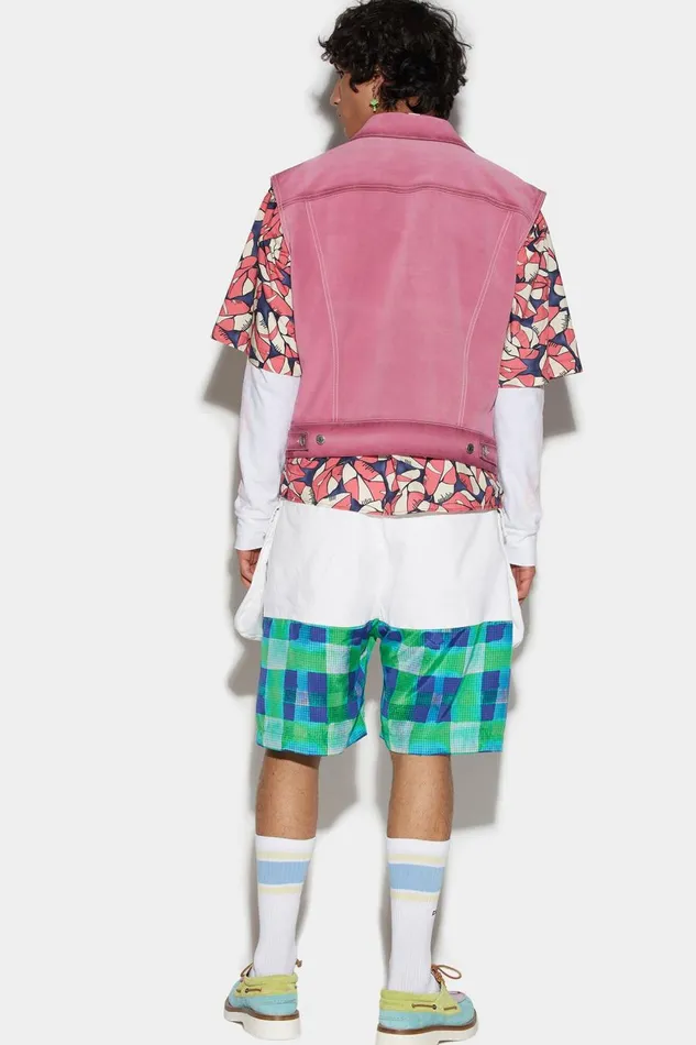 Dsquared2 Elastic Boxer Short WHITE Men Shorts Dsquared2 Elastic Boxer Short WHITE Men Shorts