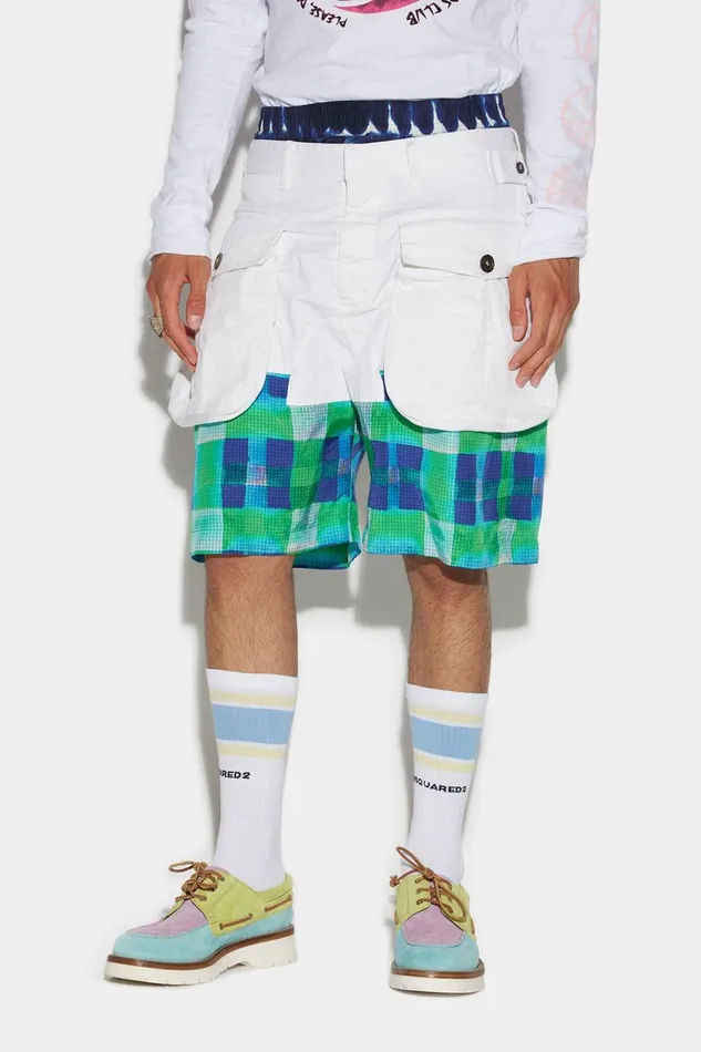 Dsquared2 Elastic Boxer Short WHITE Men Shorts Dsquared2 Elastic Boxer Short WHITE Men Shorts