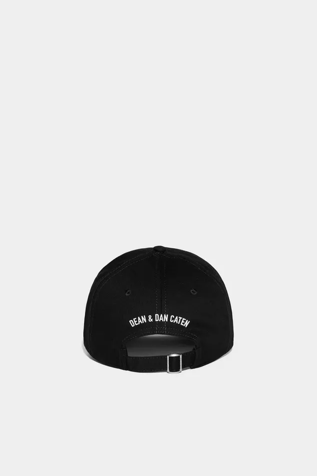 Dsquared2 Icon Outline Baseball Cap BLACK MenWomen Headwear Dsquared2 Icon Outline Baseball Cap BLACK MenWomen Headwear