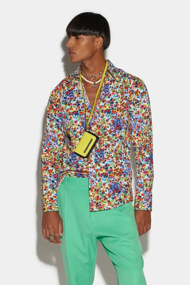 Dsquared2 Jamaican Funk Bob Shirt FANTASY Men Shirts