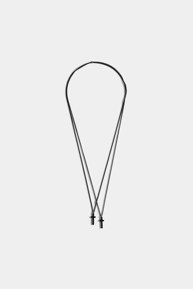 Dsquared2 Jesus Necklace BLACK MenWomen Jewellery