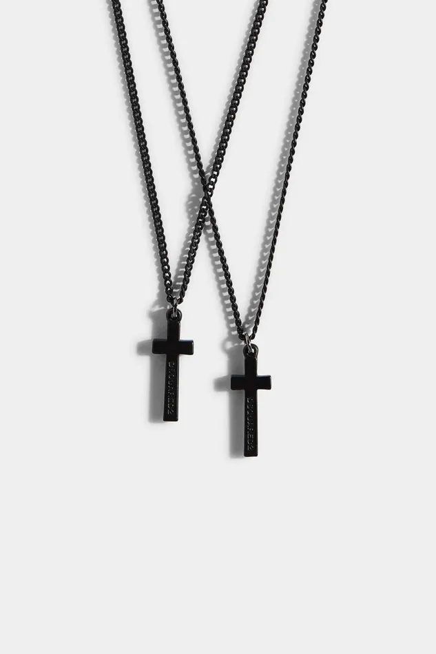 Dsquared2 Jesus Necklace BLACK MenWomen Jewellery Dsquared2 Jesus Necklace BLACK MenWomen Jewellery