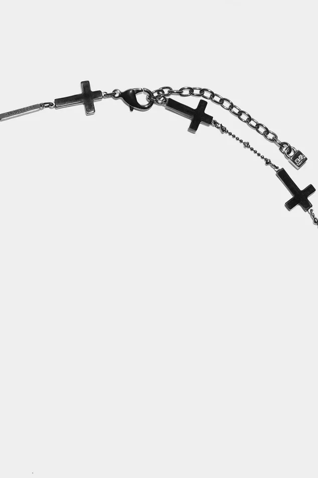 Dsquared2 Jesus Necklace BLACK MenWomen Jewellery Dsquared2 Jesus Necklace BLACK MenWomen Jewellery