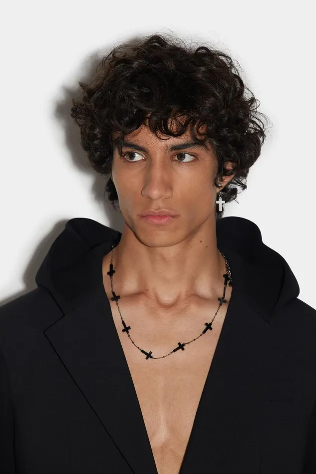 Dsquared2 Jesus Necklace BLACK MenWomen Jewellery Dsquared2 Jesus Necklace BLACK MenWomen Jewellery