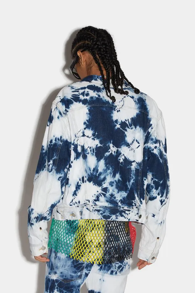Dsquared2 Light Blue Water Wash LA Jean Jacket BLUE Men Coats and Outerwear Dsquared2 Light Blue Water Wash LA Jean Jacket BLUE Men Coats and Outerwear